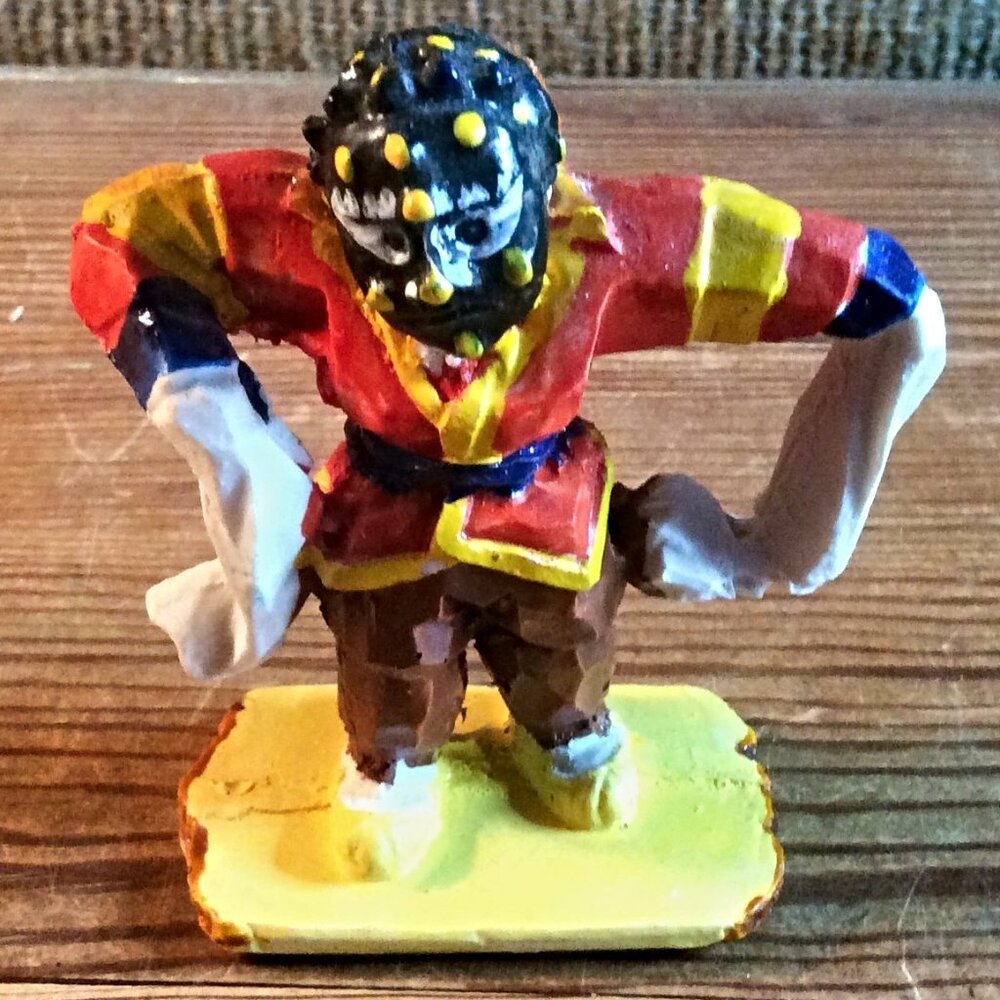 Vintage Korean Eunyul Talchum Dance Drama Figure 3" Theater Collectible